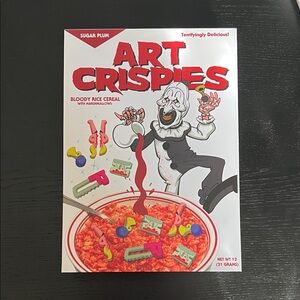 Art Crispies Cereal Box “Art the Clown”